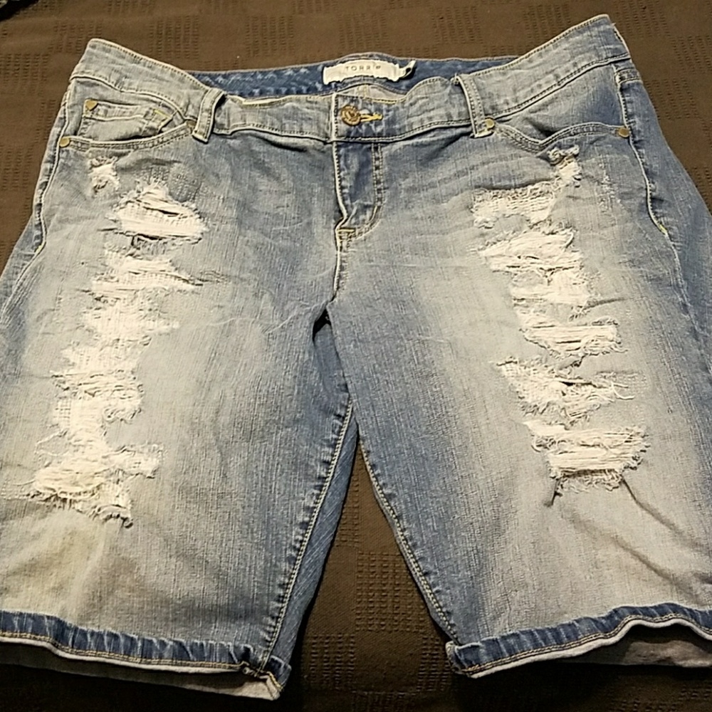 Torrid Bermuda shorts.